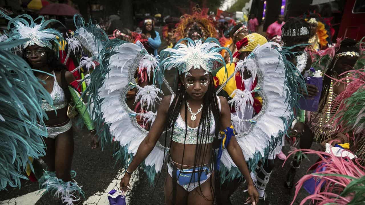 File picture of revellers at the West Indian American Day Parade