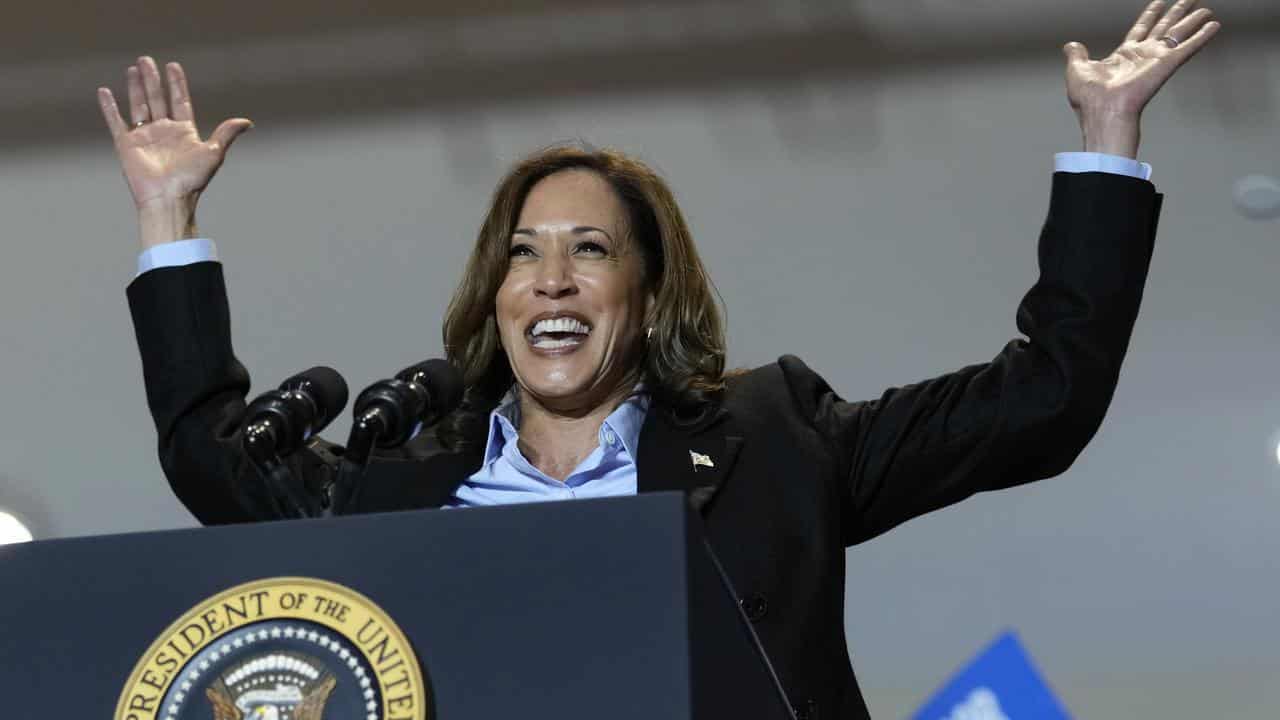 Democratic presidential nominee Vice President Kamala Harris