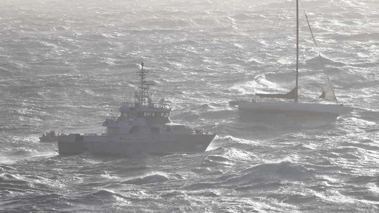 Rescue of two crew members from a yacht stranded off NSW