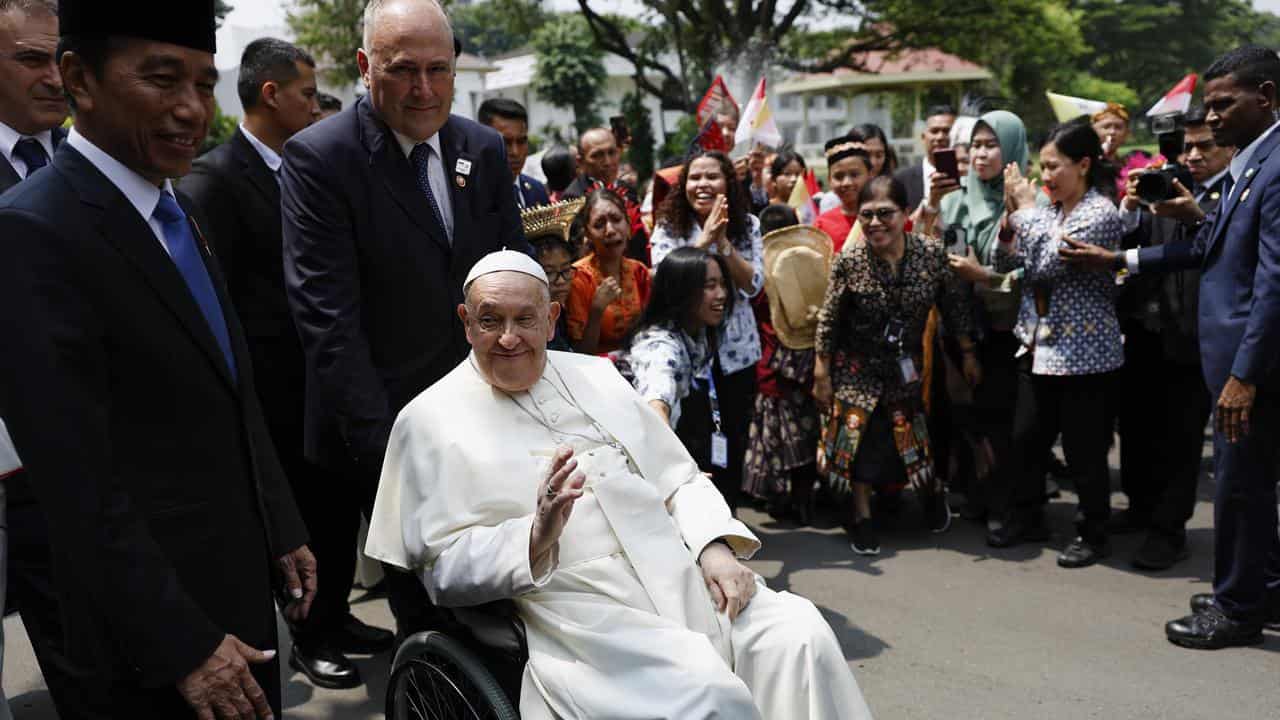 The Pope at Indonesia's presidential palace