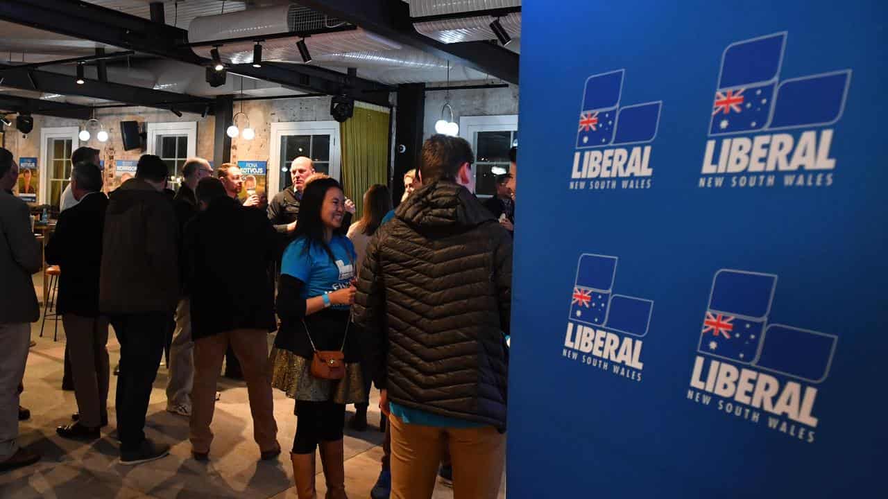 Liberal party members in Sydney.