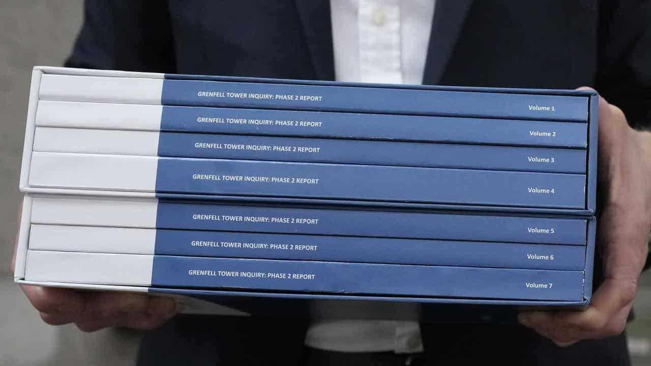 Copies of the Grenfell Tower Inquiry report