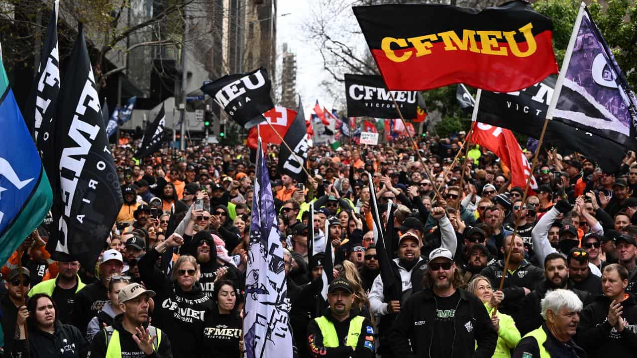 CFMEU rally