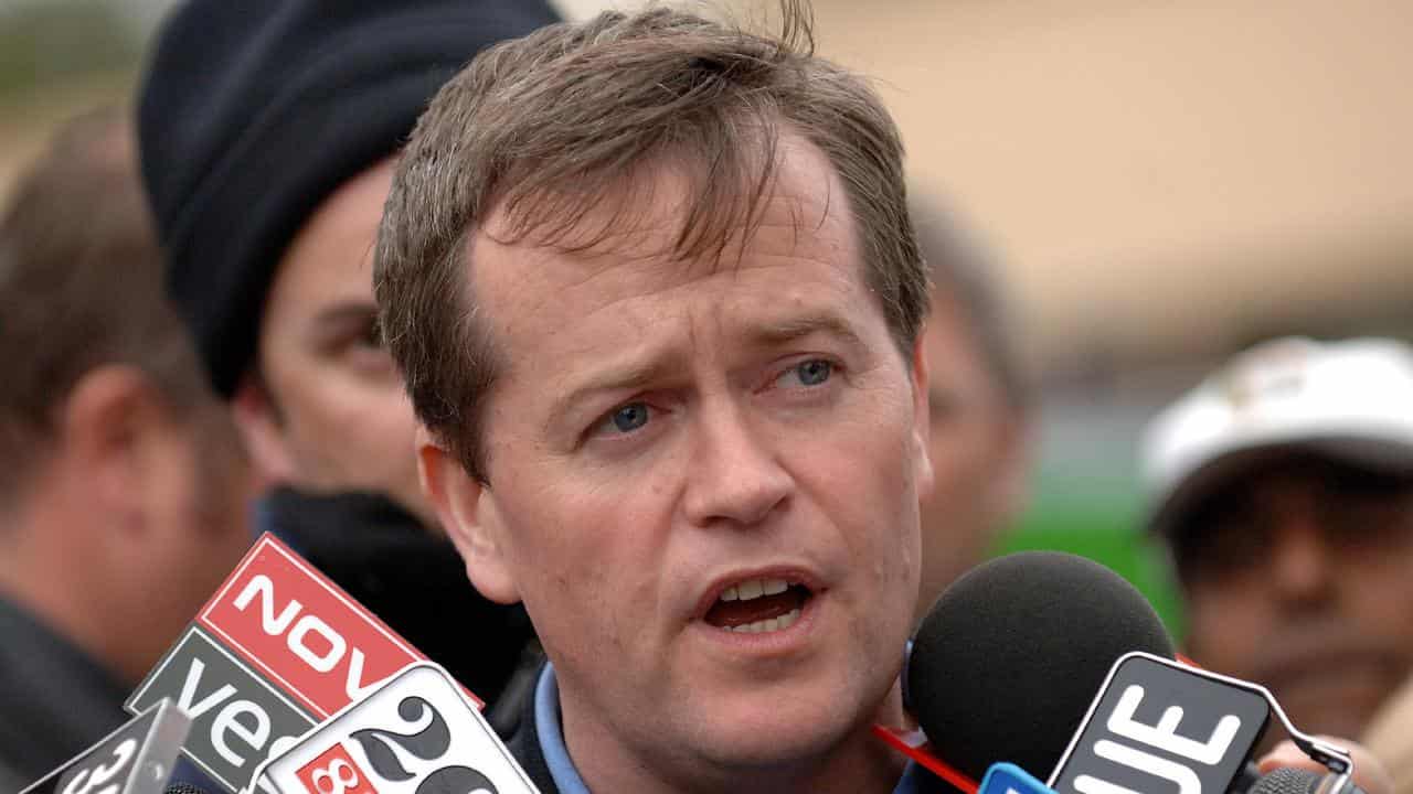 Then Australian Workers Union national secretary Bill Shorten in 2006.