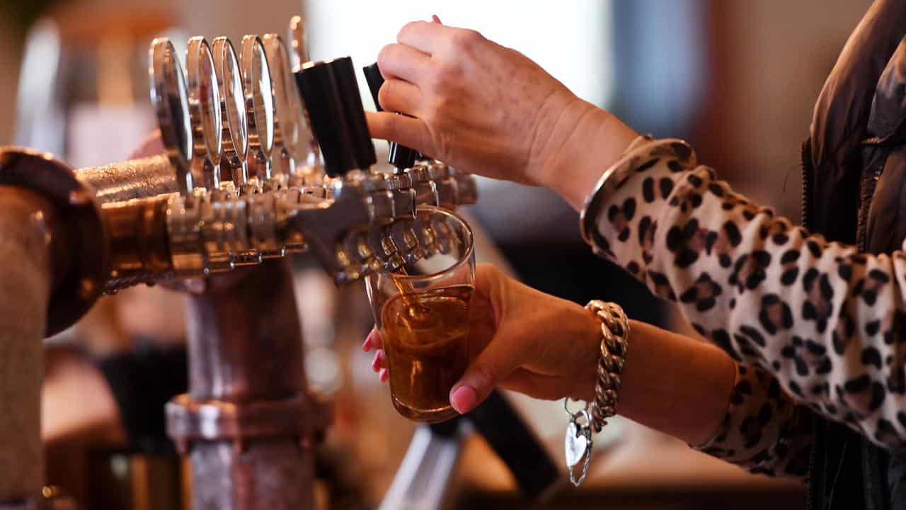 A beer being poured (file)