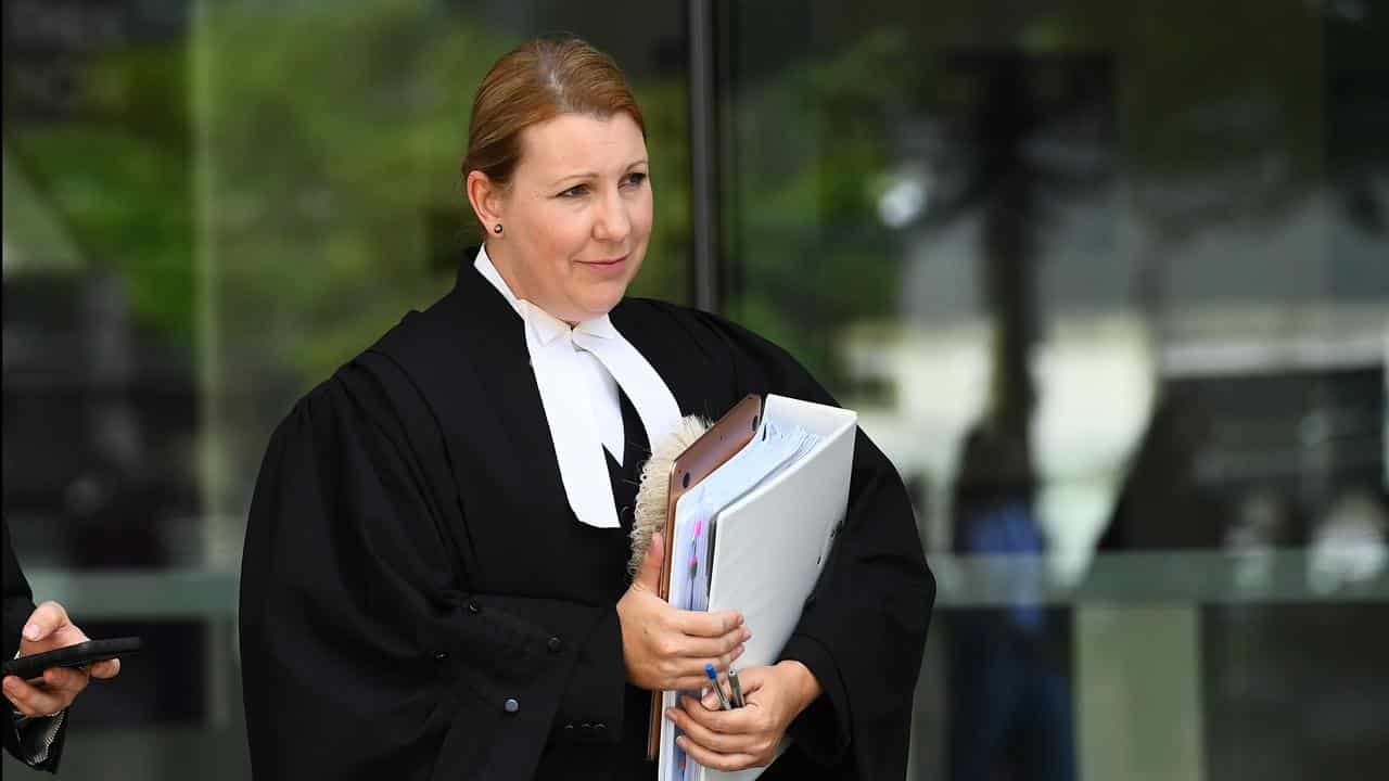 Barrister Paula Morreau leaves court