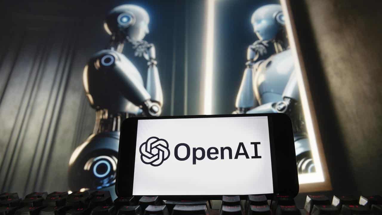 The OpenAI logo.