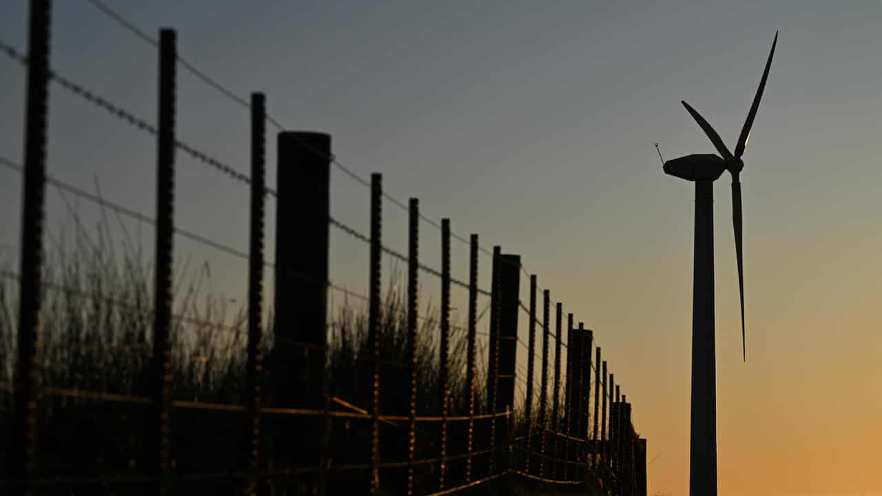 A wind turbine