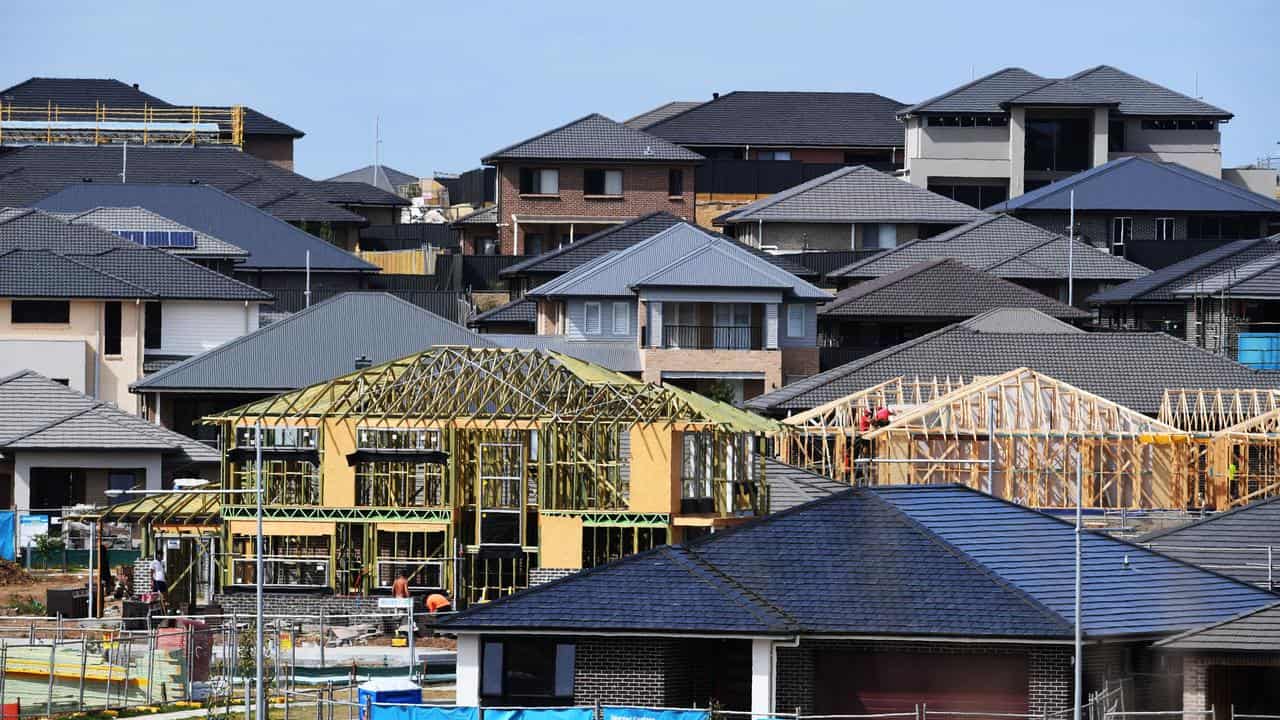 A new housing estate in Sydney (file image)