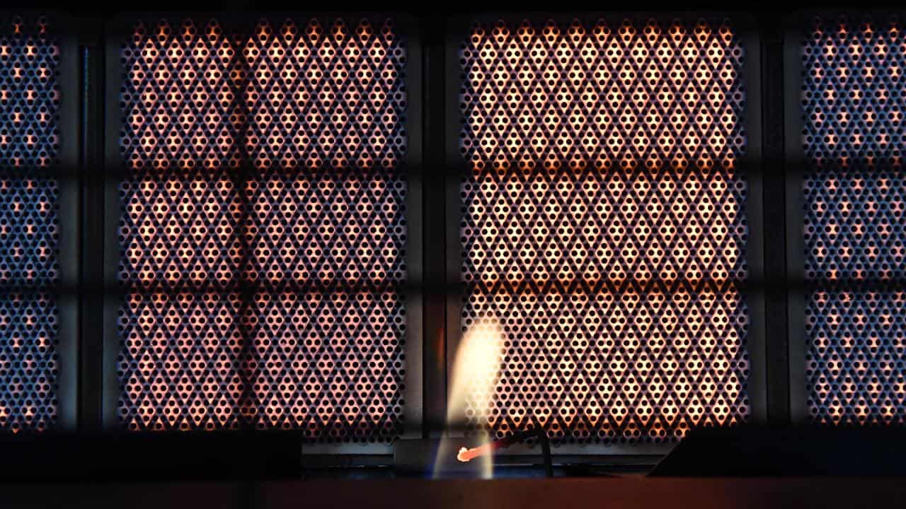 A gas heater (file image)