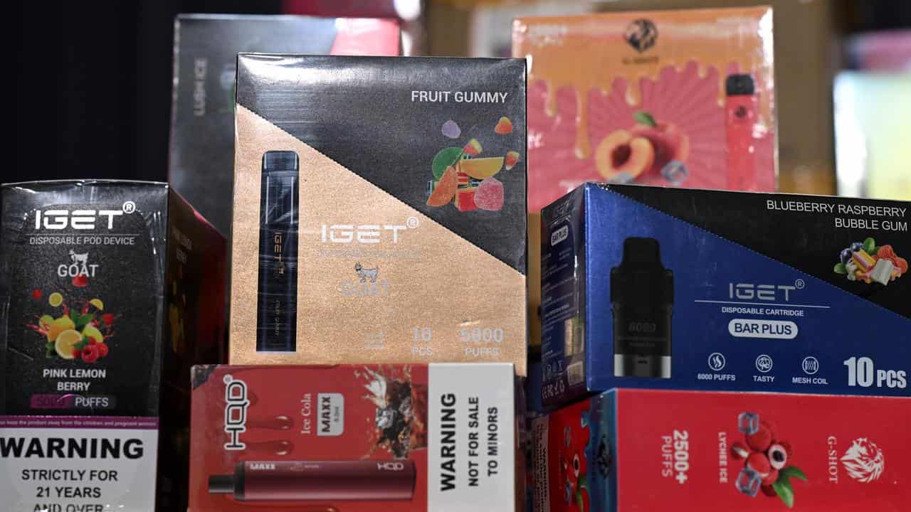 Cartons of vapes (file image)