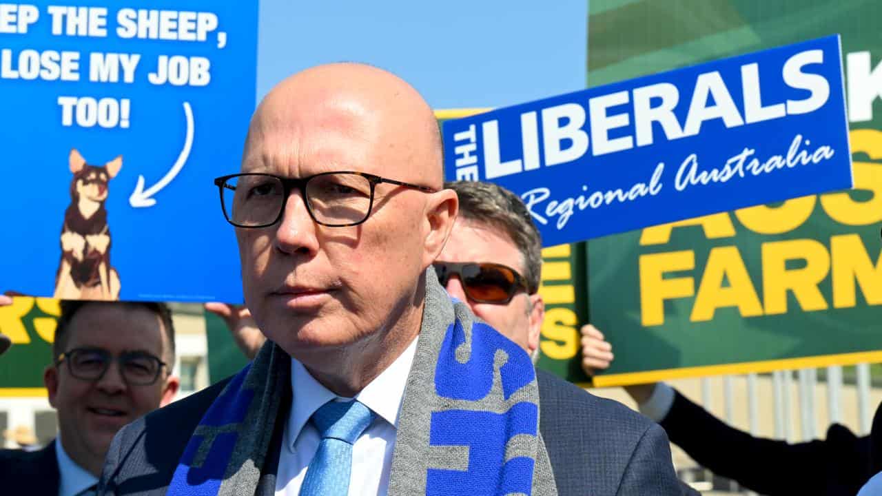 Peter Dutton at farmers rally