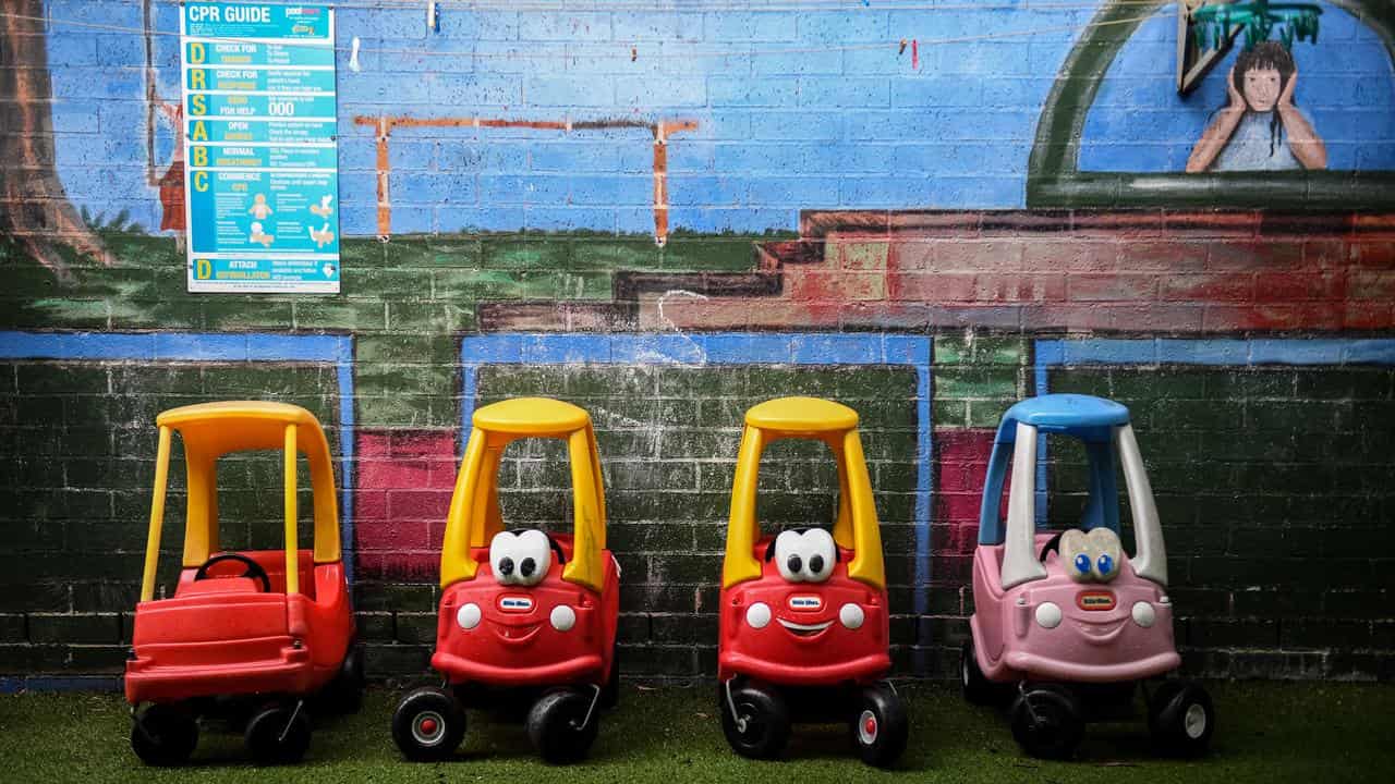 Play equipment at a childcare centre (file image)