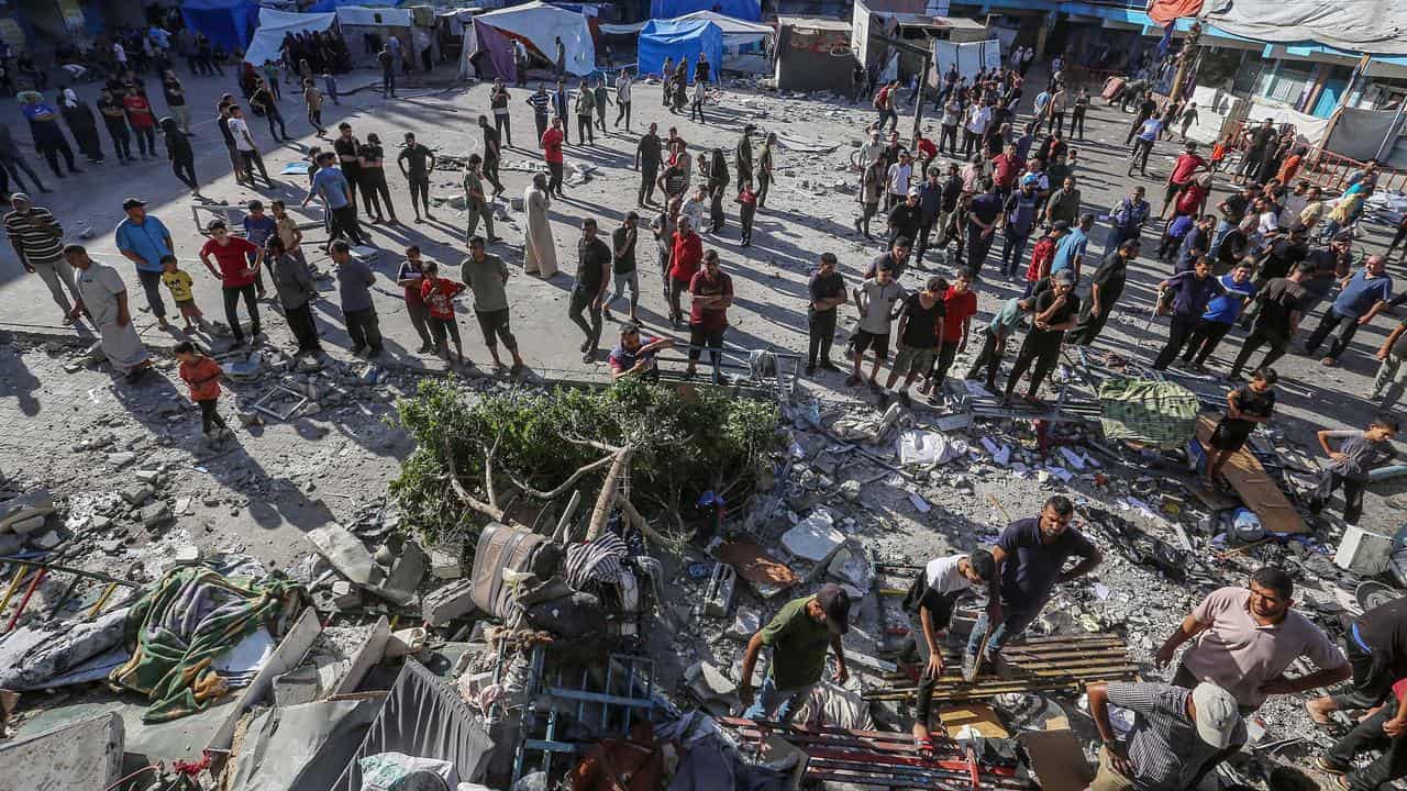 Nuseirat camp, central Gaza