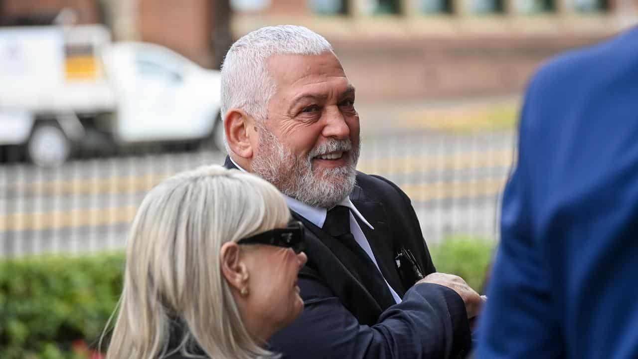 Mick Gatto and wife Cheryle (file image)