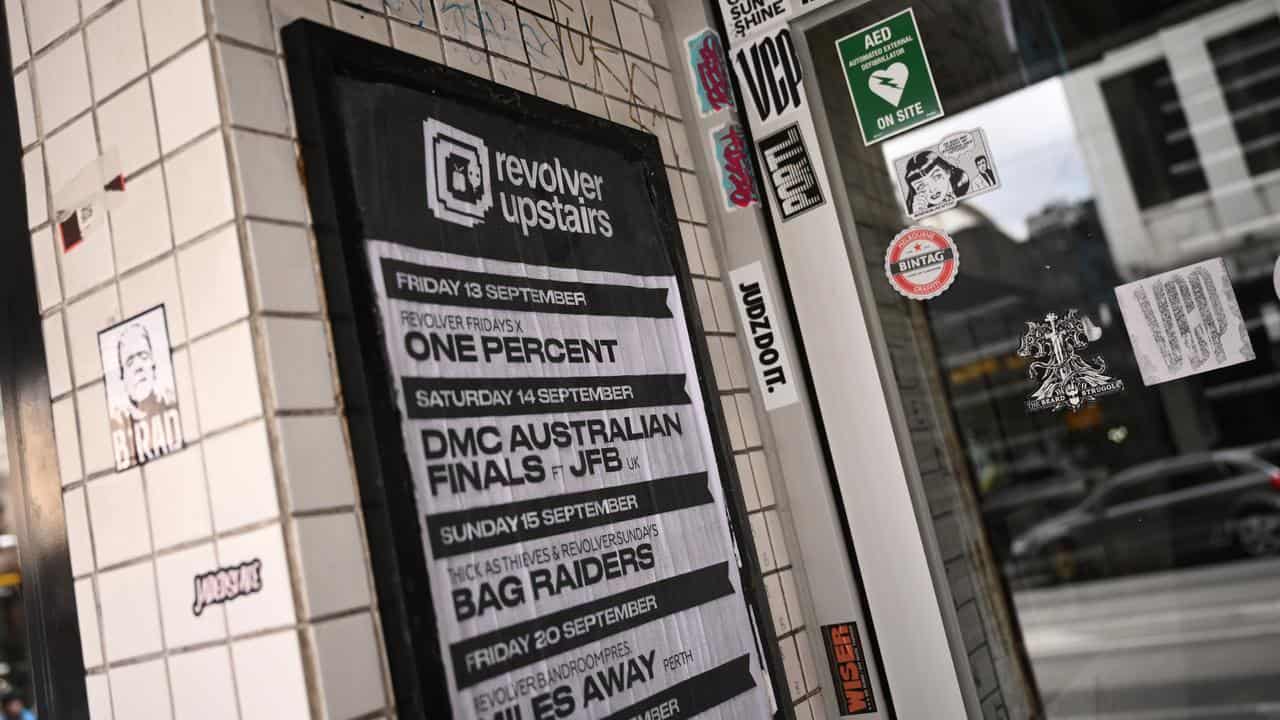 Signage at Revolver Upstairs in Melbourne