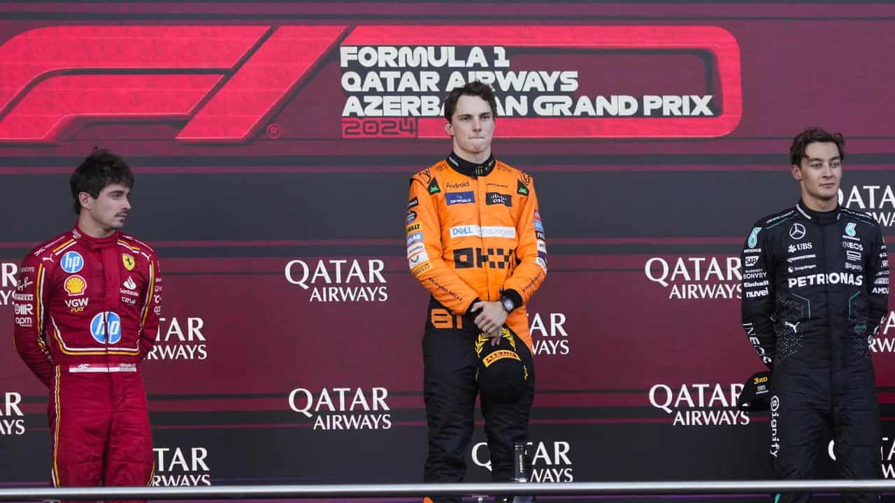 Oscar Piastri of Australia wins Azerbaijan GP