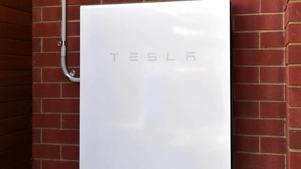 A Tesla Powerwall series 2 home solar battery storage system