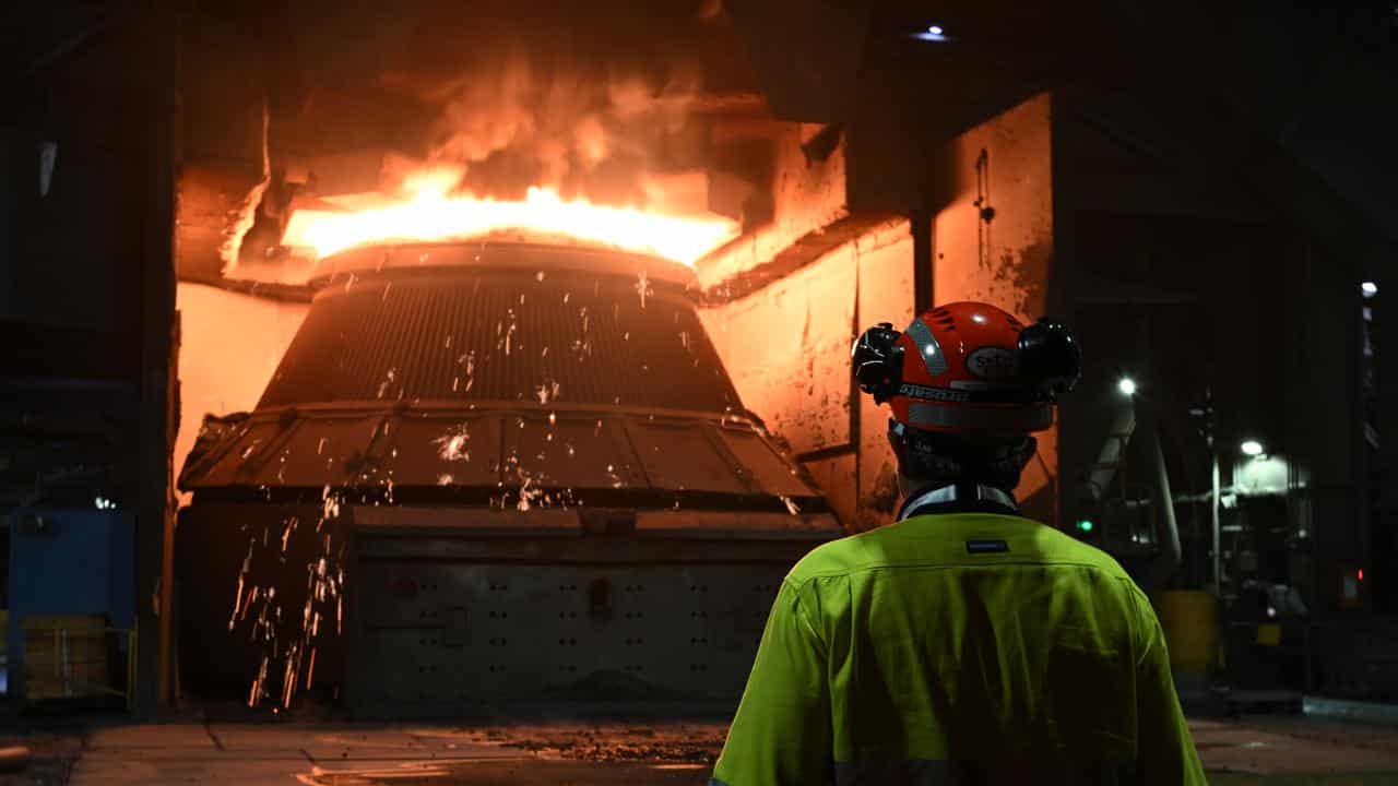 BlueScopeN Steelworks in Port Kembla, Wollongong