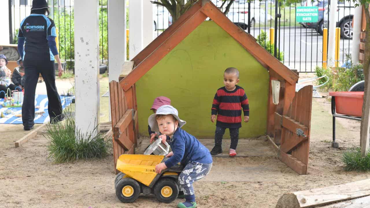 Children are seen at an early childhood centre