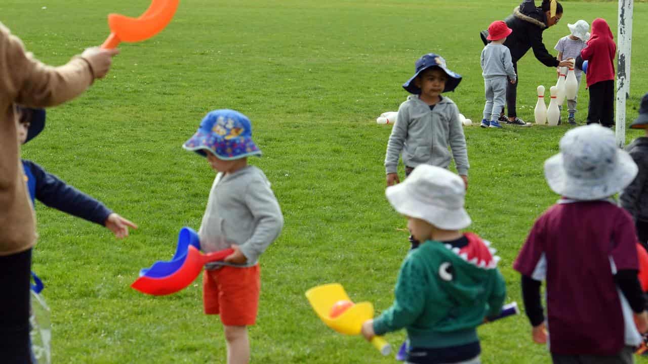 Children are seen at an early childhood centre