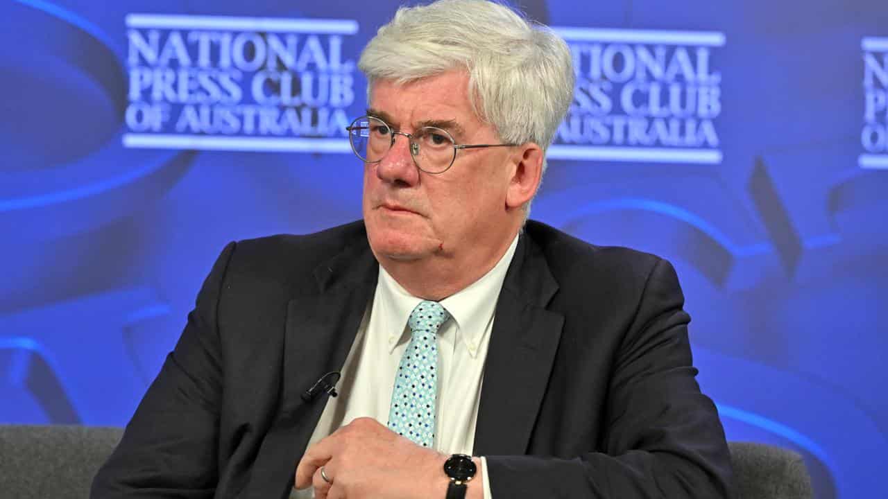 Economist Saul Eslake at the National Press Club (file)