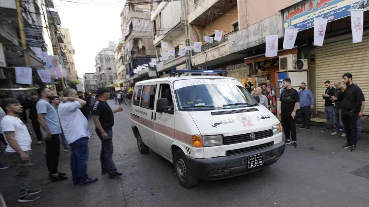 Ambulance in Beirut after handheld radios exploded