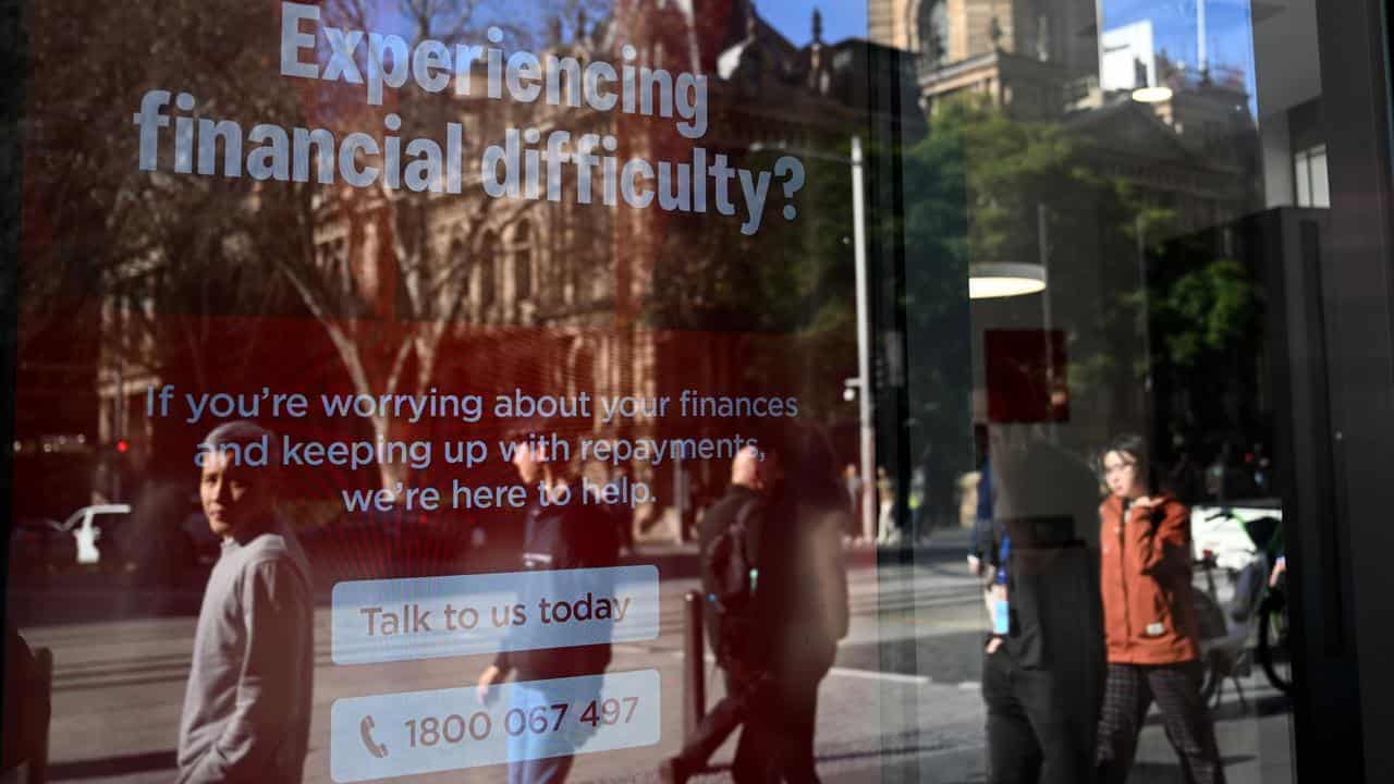 Financial help signage (stock)