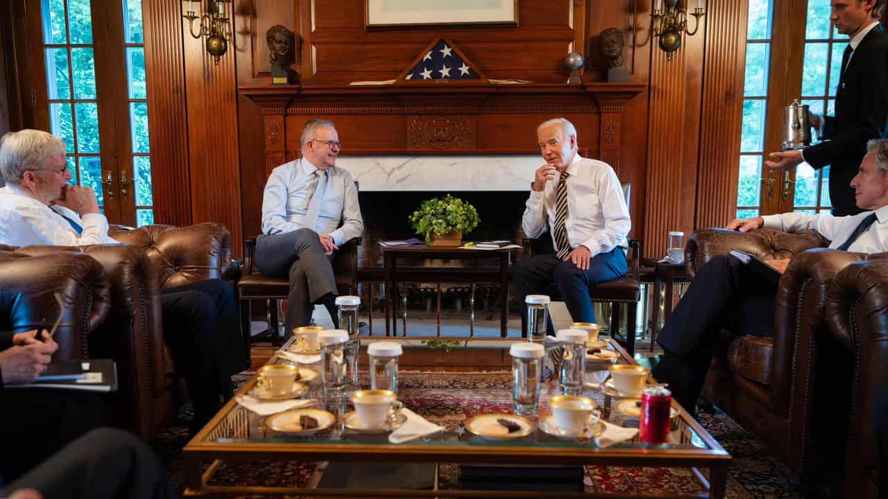 Anthony Albanese and Joe Biden