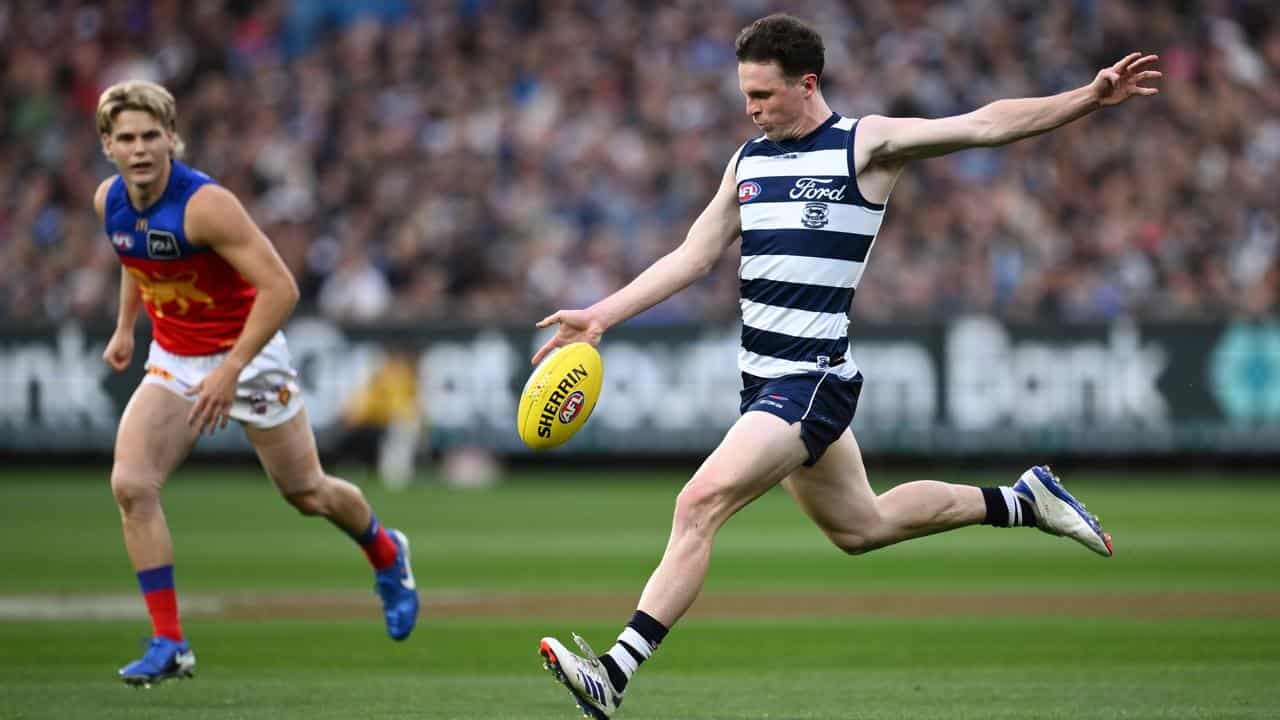 Geelong's Max Holmes.