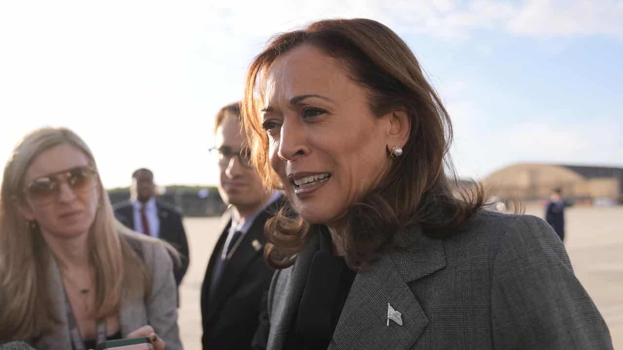 Democratic presidential nominee Kamala Harris