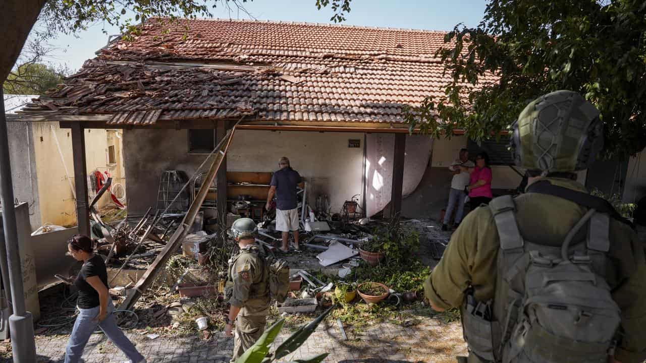 Israeli house hit by a rocket fired from Lebanon