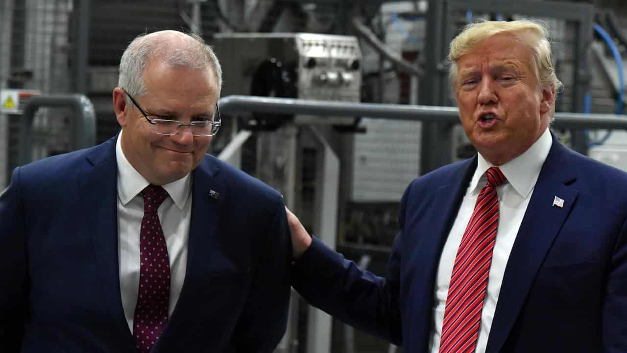 Scott Morrison and Donald Trump