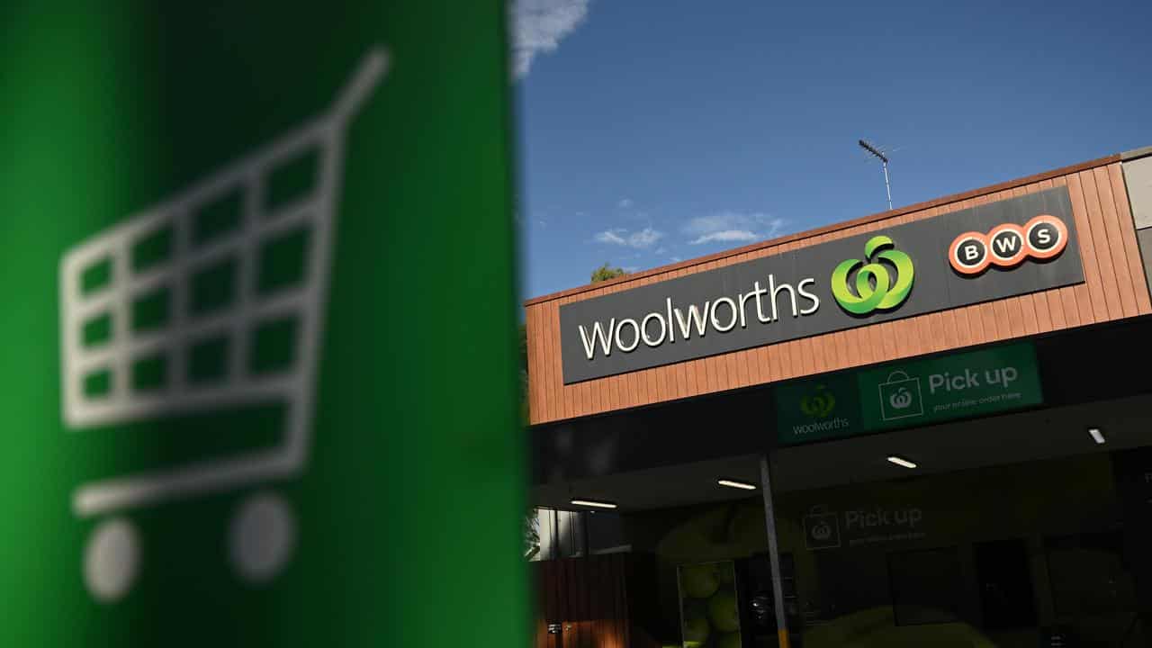 Signage at a Woolworths Supermarket