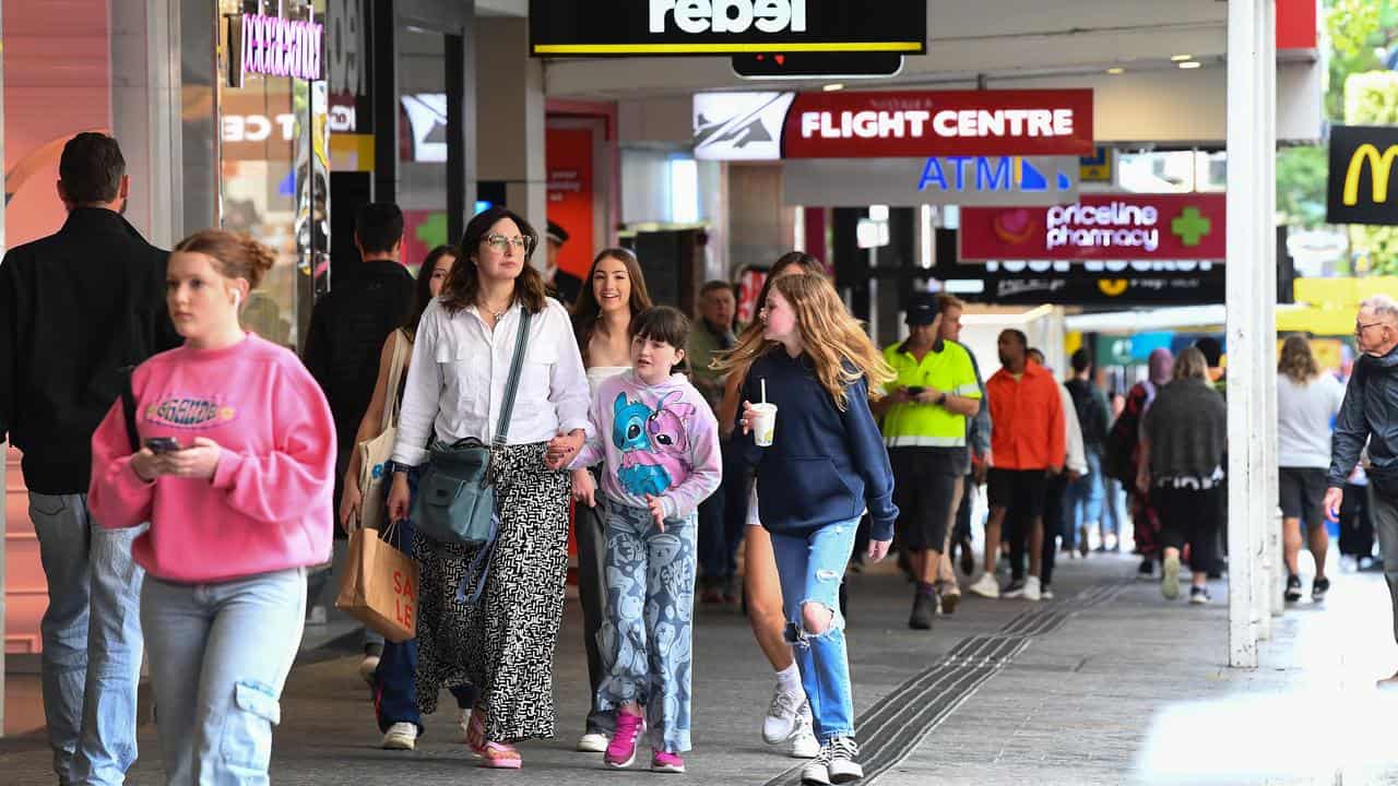 Shoppers in Brisbane