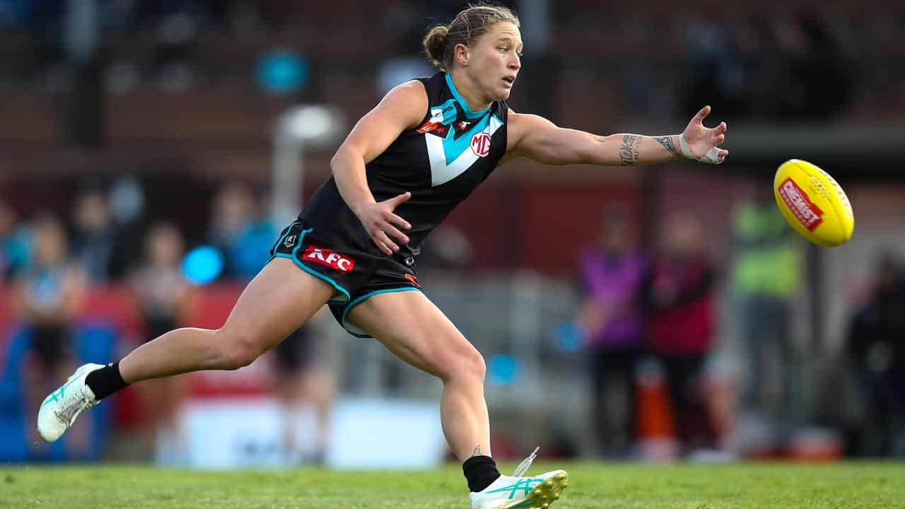 Port Adelaide's Abbey Dowrick.