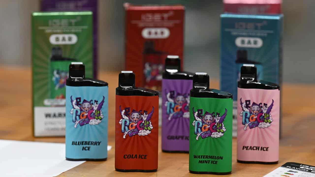 Vapes and packaging (file image)