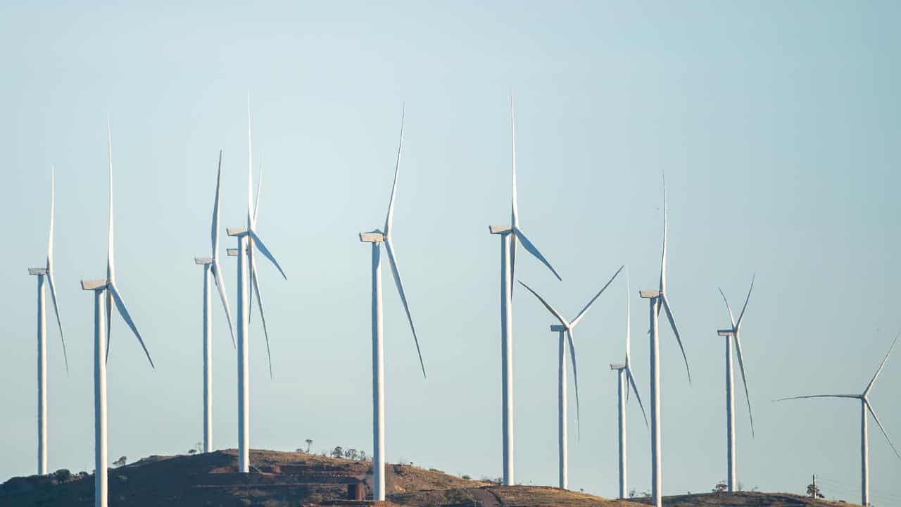 Wind turbines north-east of Silverton