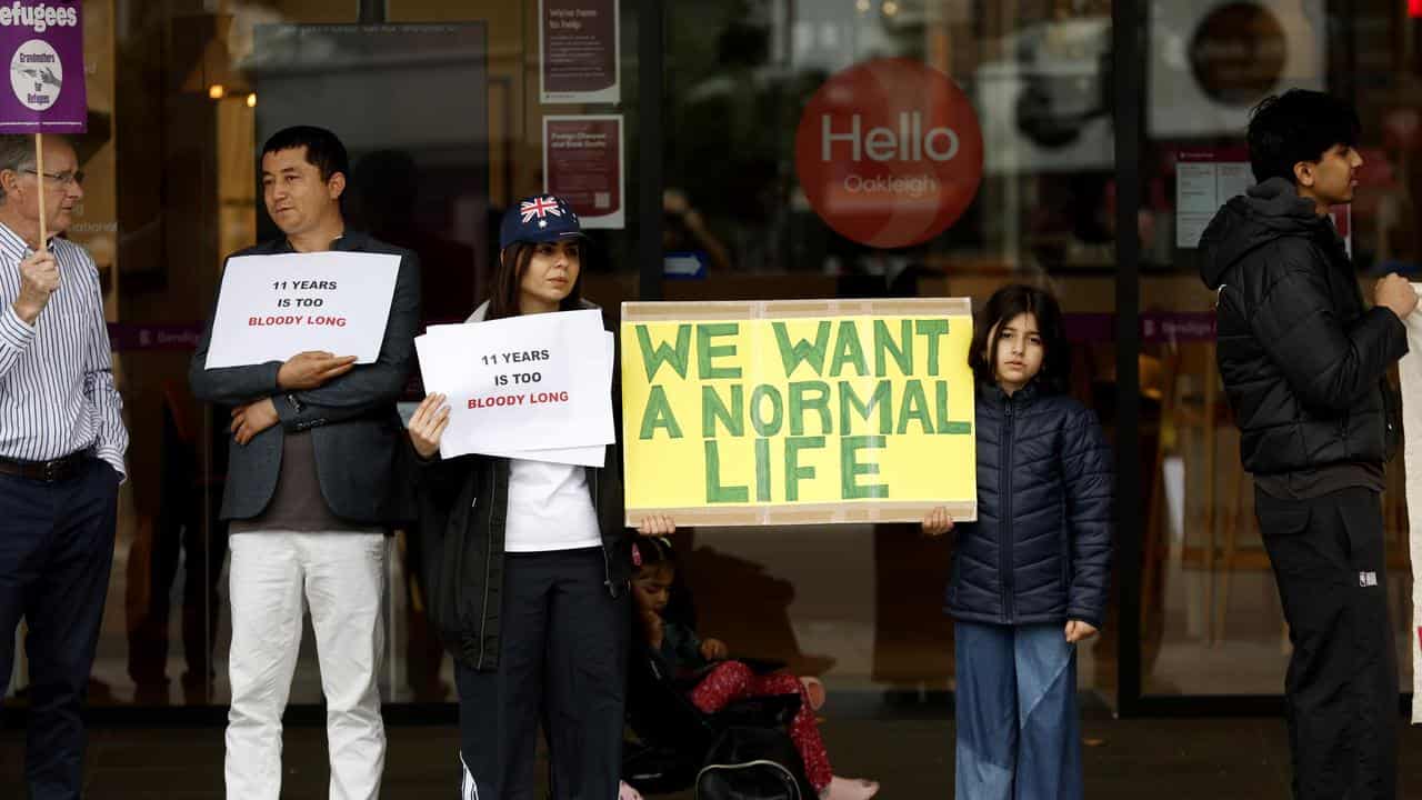 Asylum seeker protest 