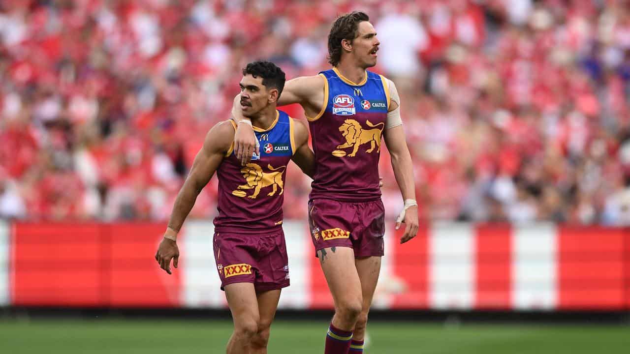 Charlie Cameron and Joe Daniher.