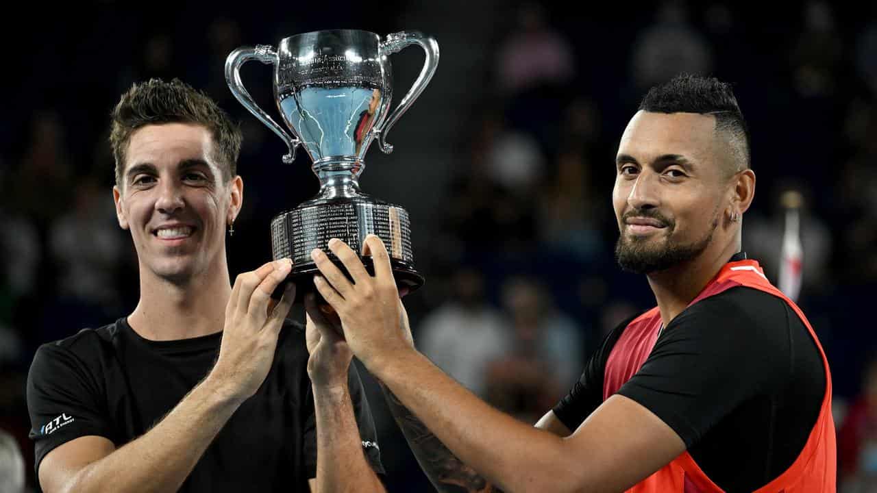 Thanasi Kokkinakis and Nick Kyrgios.