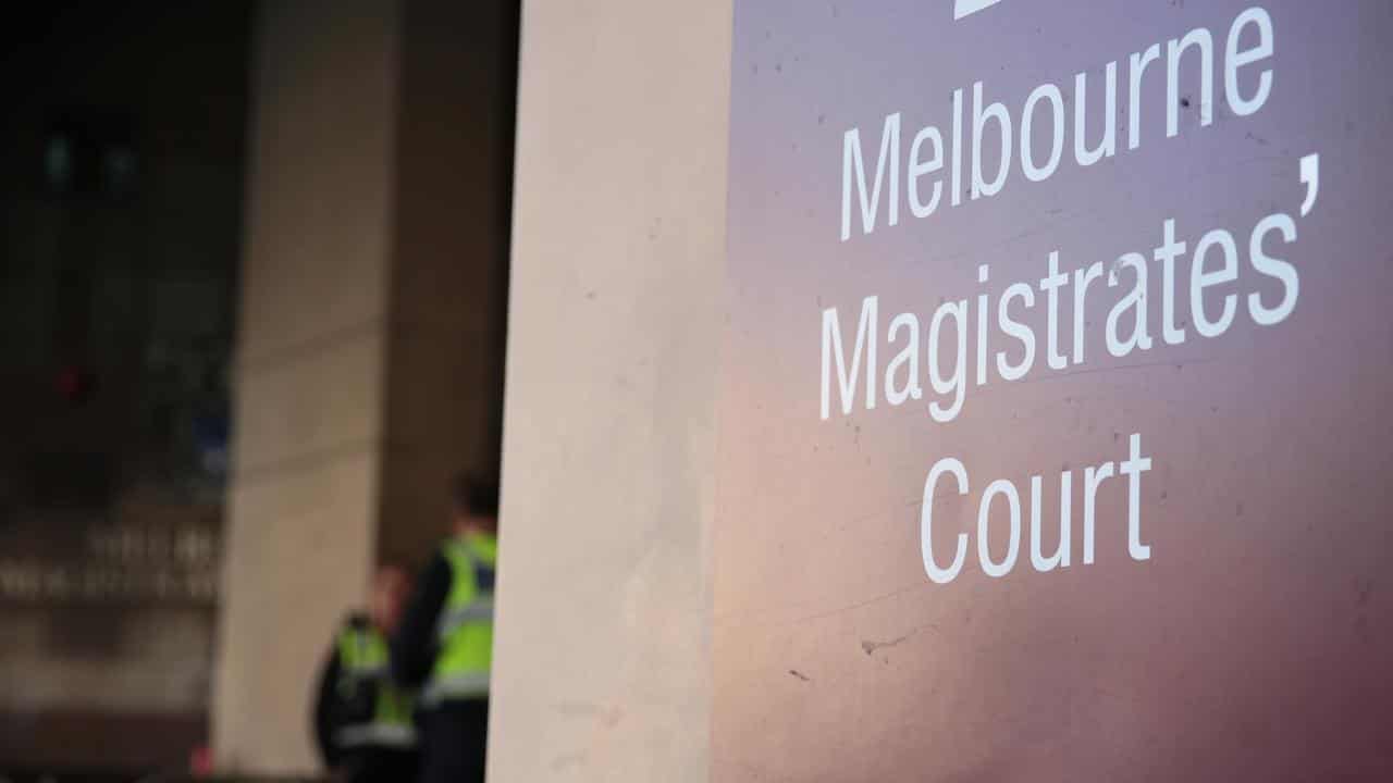 Signage at Melbourne Magistrates Court (file image)