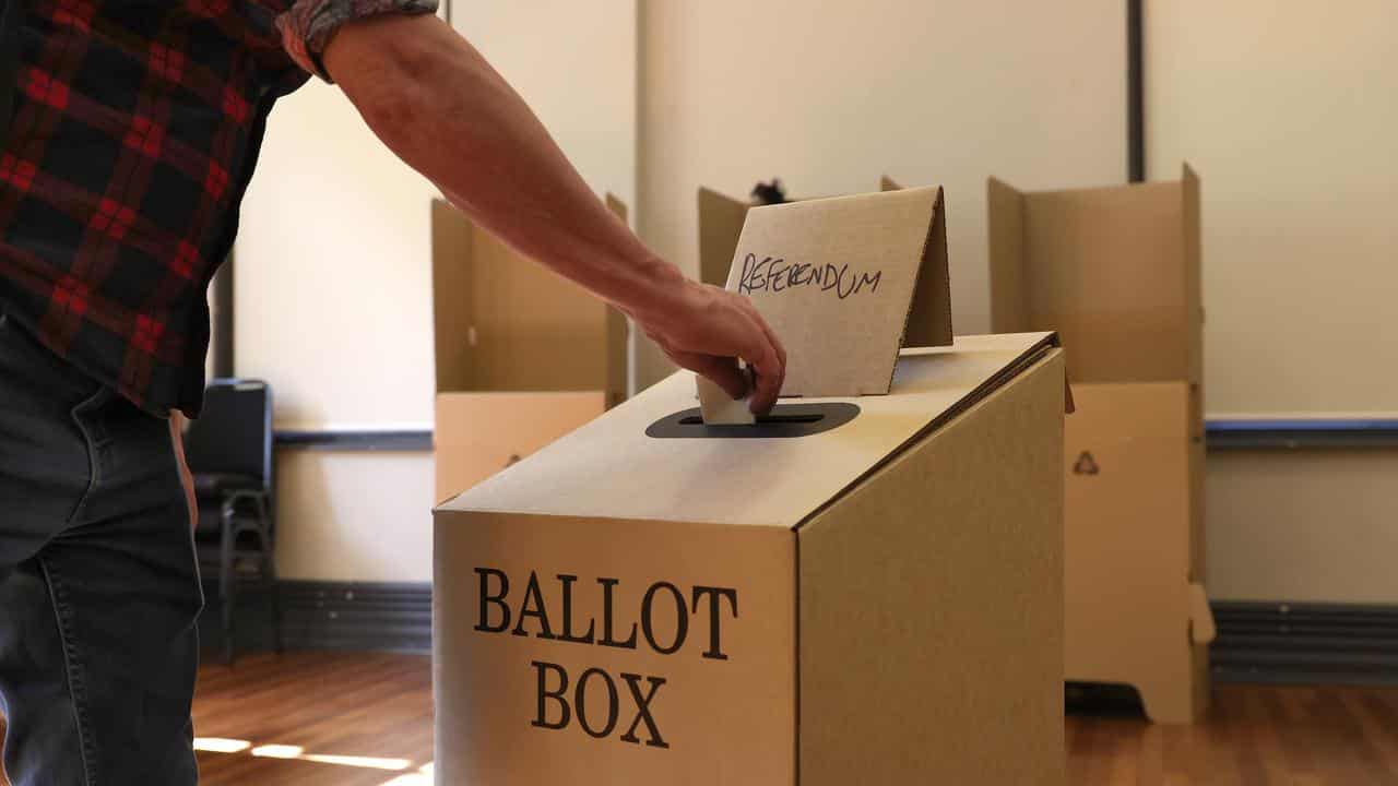 Voting in the voice referendum at Bondi, NSW