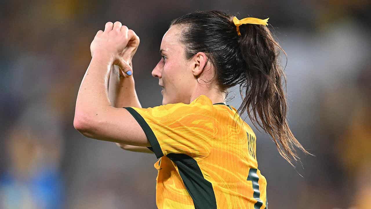 Hayley Raso of the Matildas