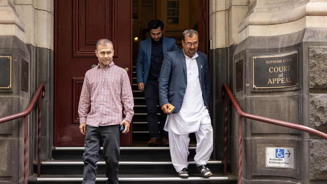 Sakina Muhammad Jan’s supporters depart the Supreme Court of Appeal