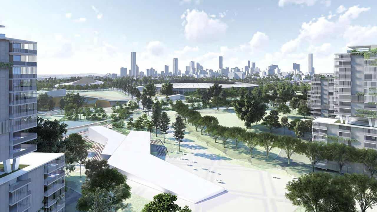 The proposed Victoria Park site for the 2032 Olympics in Brisbane