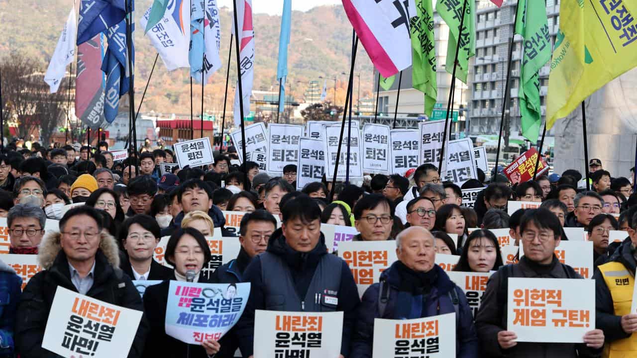 Protest against Yoon Suk Yeol in December 2024.