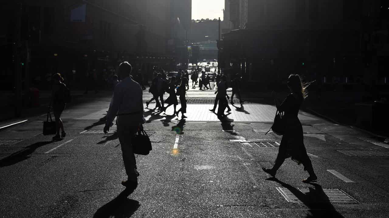 Office workers in Sydney