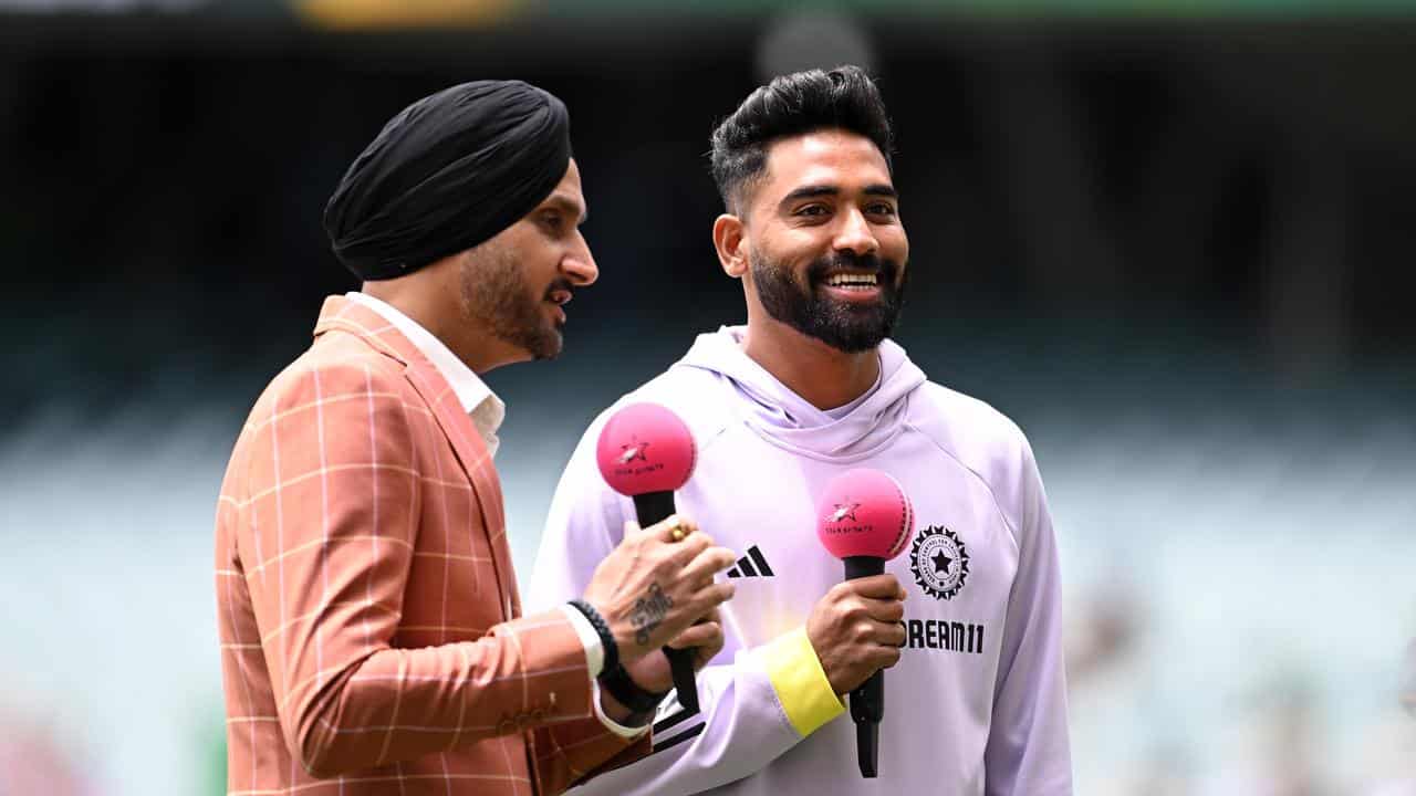 Mohammed Siraj and Harbhajan Singh.