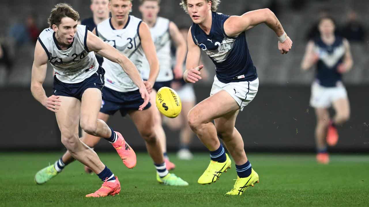 Draft pick Matt Whitlock (left).